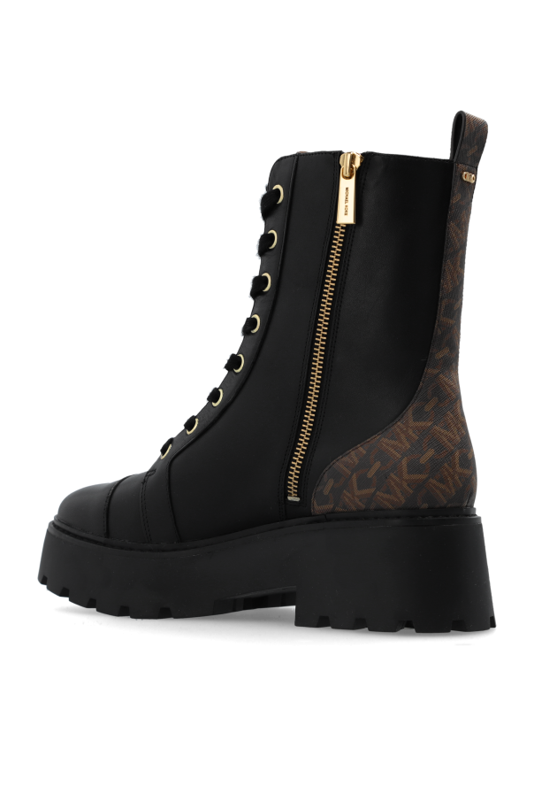ショートブーツ・ブーティ Michael By Michael Kors Black Leather Blake Ankle Boots Michael Michael Kors Blake Ankle Boots | Black | FARFETCH